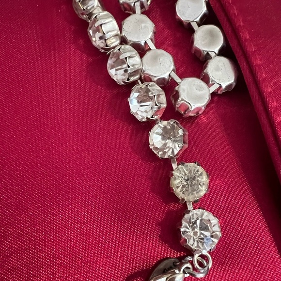 JK Rhinestone Necklace - Picture 3 of 4
